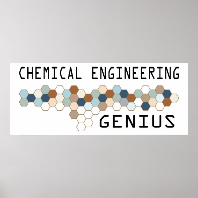 Chemisches Engineering-Genie Poster (Vorne)