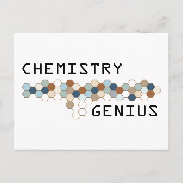 Chemisches Genie Postkarte (Vorderseite)