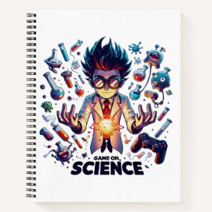 Chemisches Koncoctions-Spiel Ein, Wissenschaftsthe Notizbuch