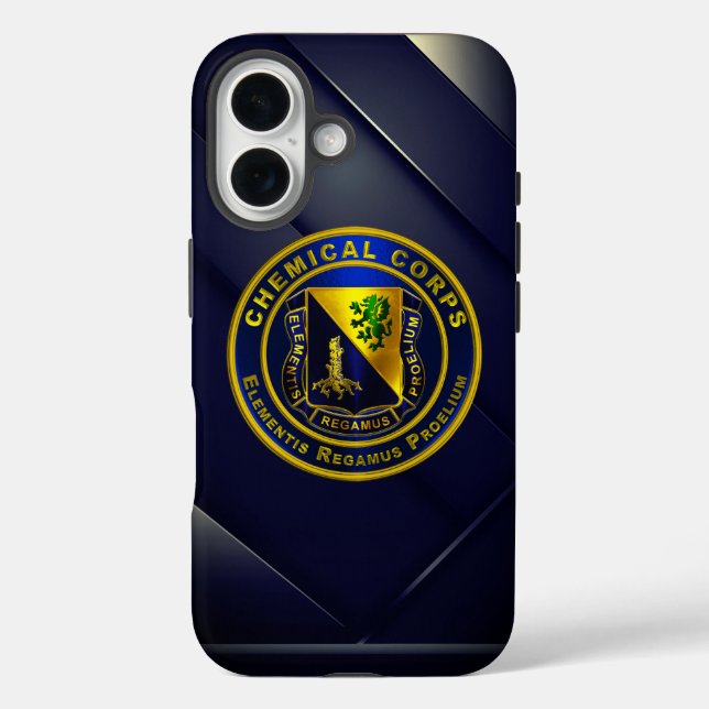 Chemisches Korps iPhone 16 Hülle (Rückseite)