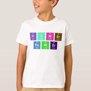 Chemisches Periodensystem der Elemente: Power der T-Shirt