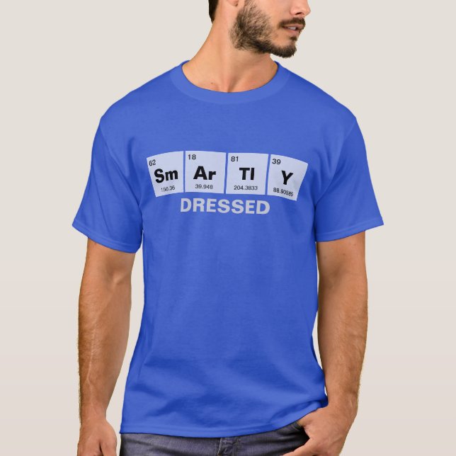 Chemisches Periodensystem der Elemente: SmArTlY T-Shirt (Vorderseite)