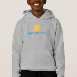 chemise à capuchon pour enfants couleur logo