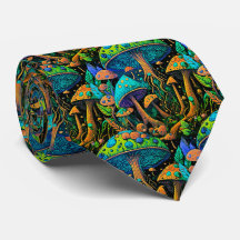 Chemise à champignon magique Groovy - Cravate rétr