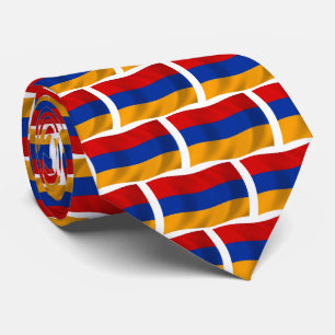 Chemise à cravate du drapeau de l'Arménie