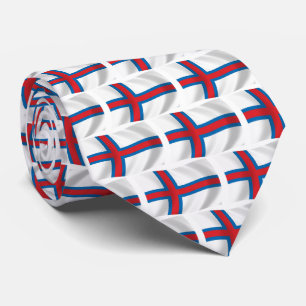 Chemise à cravate du drapeau des îles Féroé