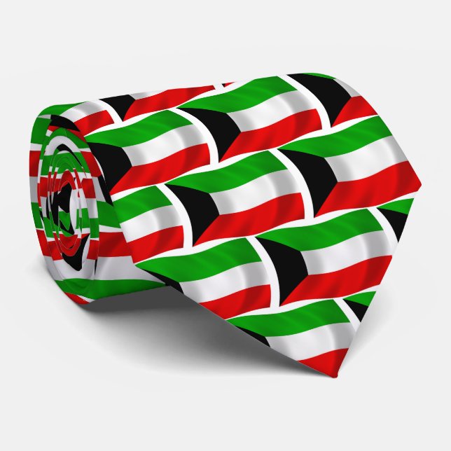 Chemise à cravate du drapeau du Koweït (Roulé)