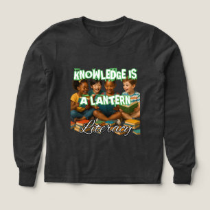 Chemise à manches longues tri-mélange pour filles