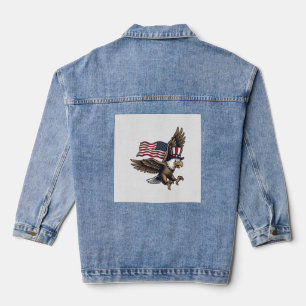 Chemise à motif de drapeau d'aigle patriotique vin