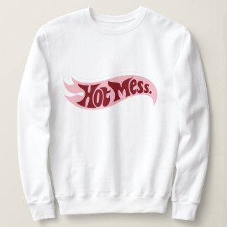 Chemise à sweat Hot Mess | Crewneck graphique à fl