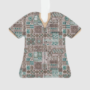Chemise à thème Hawaï en acrylique