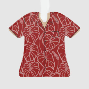 Chemise à thème Hawaï en acrylique