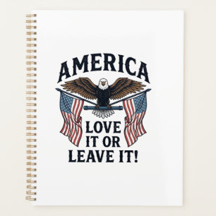 Chemise aigle patriotique America Love It Or Leave