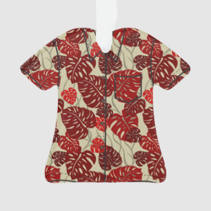 Chemise Aloha Hanger Hawaiian Monstera Leaf