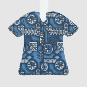 Chemise Aloha Primitive Tapa Hawaiian Warriian