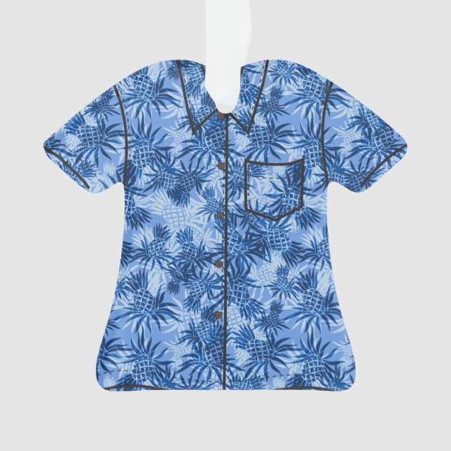 Chemise Aloha Tropical Hawaiian Camo à ananas (devant)