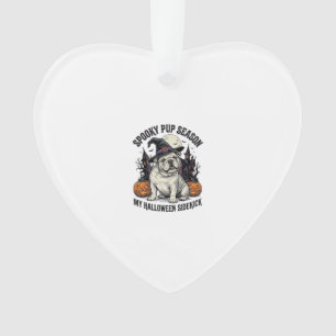 Chemise Bulldog Halloween Sorcière Mignonne Graphi