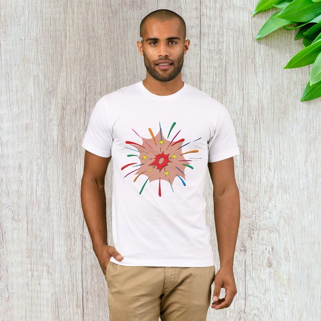 Chemise couleur feux d'artifice Hommes T-shirt (Créateur téléchargé)