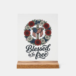 Chemise croisée florale patriotique bénie pour êtr