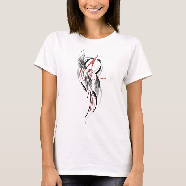 Chemise d’art féminin - T-shirt artistique moderne (Devant)