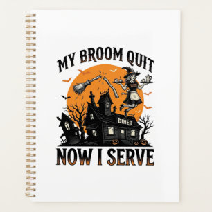 Chemise d'attendant d'Halloween Balai Cassa Humour
