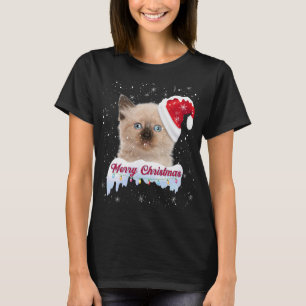Chemise de chaton de Noël - T-shirt de cadeau de