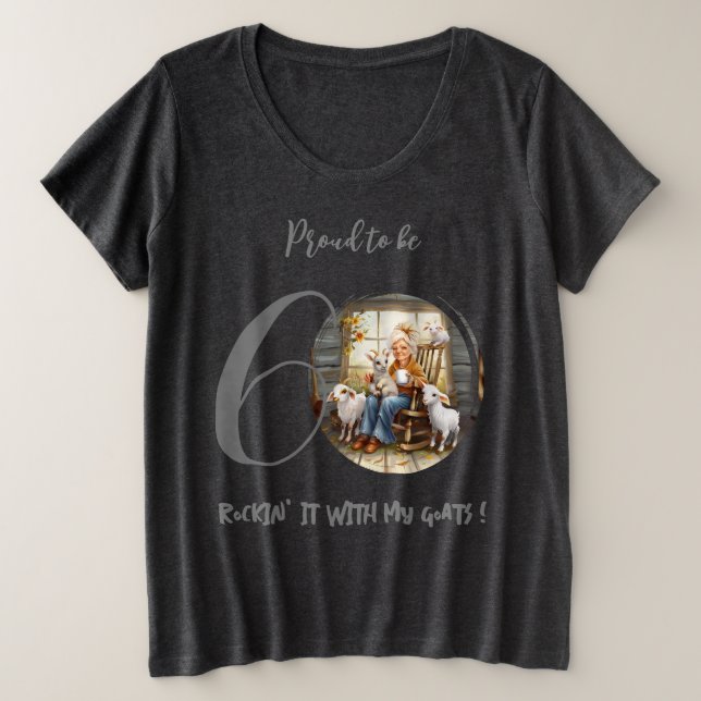 Chemise de chèvre d'anniversaire pour grand-mère (Design devant)