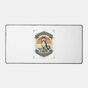 Chemise de chien Husky Gravure vintage Un chien de