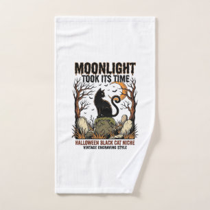 Chemise de cimetière vintage de chat noir Hallowee
