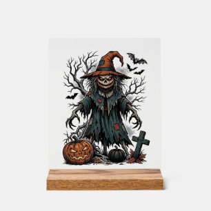 Chemise de citrouille d'Halloween Épouvantail Sorc