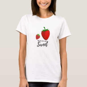 Chemise de conception fraise, T-shirt d'impression