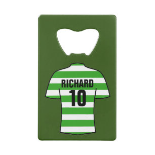 Chemise de football en cerceaux verts et blancs