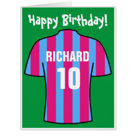 Chemise de football en Claret et Carte Bleue d'ann