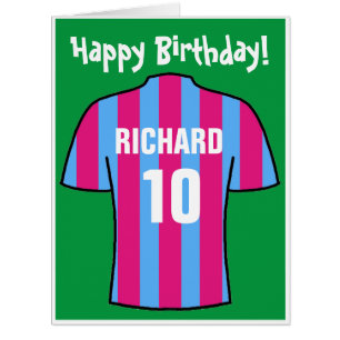 Chemise de football en Claret et Carte Bleue d'ann