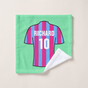Chemise de football en linge Claret Bleu