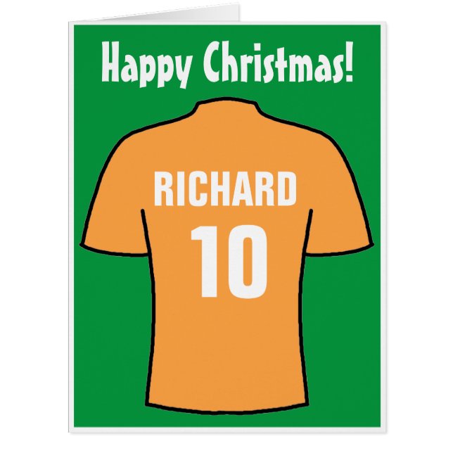 Chemise de football en Vieux Noël Or (Devant)
