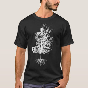 Chemise de golf Disc Panier arbre Frisbee T-shirt 