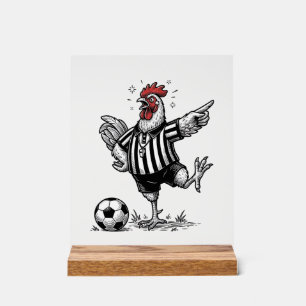 Chemise de gravure vintage de football de poulet d