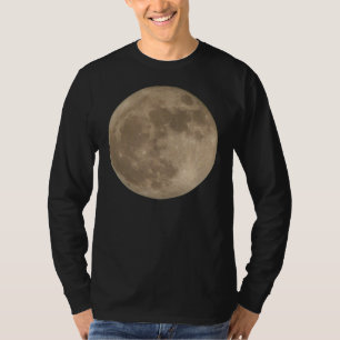 Chemise de la lune des hommes de T-shirt de Pleine