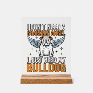 Chemise de l'ange gardien Bulldog amateur de chien