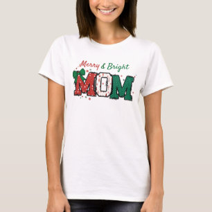 Chemise de Noël de maman Merry et t-shirt Bright