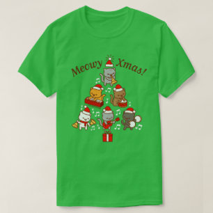 Chemise de Noël Meowy : T-shirt de la bande Cat Ca