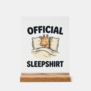 Chemise de nuit officielle girafe drôle Desi
