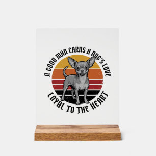 Chemise de papa Chihuahua Gravure vintage Concepti
