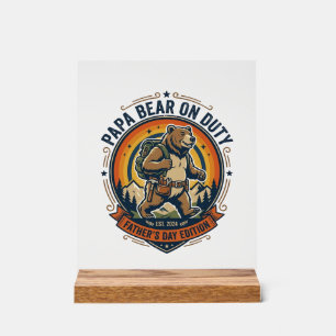 Chemise de papa ours en service pour la fête des p