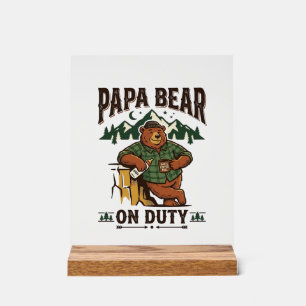 Chemise de papa ours en service pour la fête des p