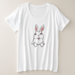 Chemise de Pâques pour femmes à poche lapin Taille