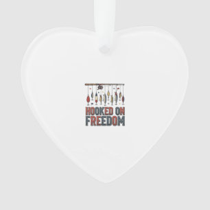 Chemise de pêche patriotique accro à la liberté De