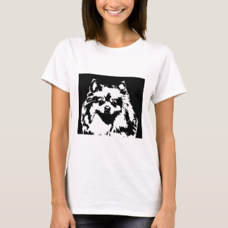 Chemise de Pomeranian - bébé de dames - T-shirt de