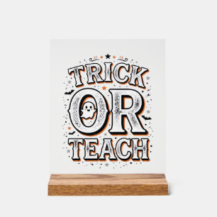 Chemise de professeur Halloween Trick Or Teach vin
